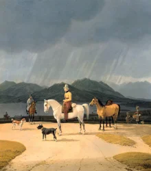 Ruiter bij de Tegernsee